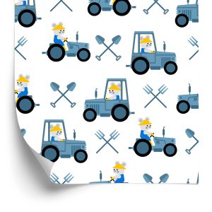 Papier Peint Ours En Peluche Dans Les Tracteurs – Image 2