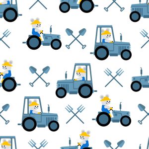 Papier Peint Ours En Peluche Dans Les Tracteurs – Image 1