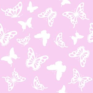 Papier Peint Pour Les Enfants - Papillons Blancs – Image 1