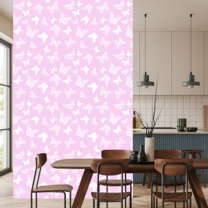 Papier Peint Pour Les Enfants - Papillons Blancs – Image 4