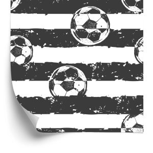 Papier Peint Ballon De Soccer Sur Un Fond Rayé – Image 2