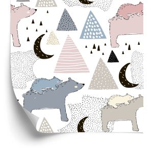 Papier Peint Pour Les Enfants - Nounours À La Montagne – Image 2
