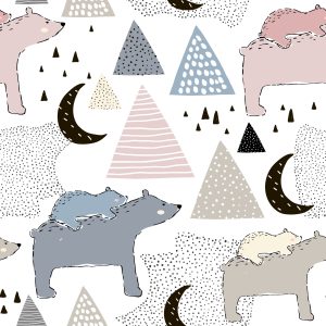 Papier Peint Pour Les Enfants - Nounours À La Montagne – Image 1