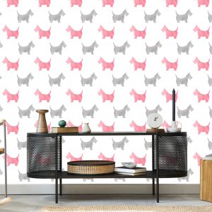 Papier Peint Silhouettes Aquarelles De Terriers Écossais – Image 5