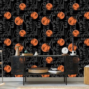 Papier Peint Ondulations De Joueurs De Basket-Ball – Image 5