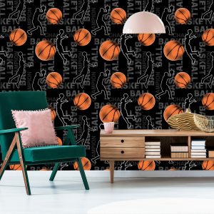 Papier Peint Ondulations De Joueurs De Basket-Ball – Image 6