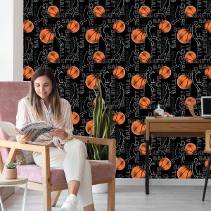 Papier Peint Ondulations De Joueurs De Basket-Ball – Image 7