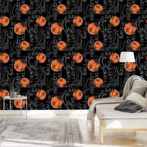 Papier Peint Ondulations De Joueurs De Basket-Ball – Image 3