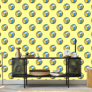 Papier Peint Ballons De Volley-Ball Vintage – Image 5