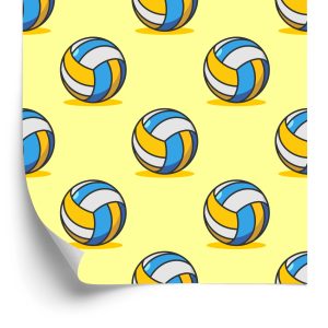 Papier Peint Ballons De Volley-Ball Vintage – Image 2