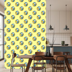 Papier Peint Ballons De Volley-Ball Vintage – Image 4