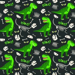 Papier Peint Pour Les Enfants - Dinosaures Verts – Image 1