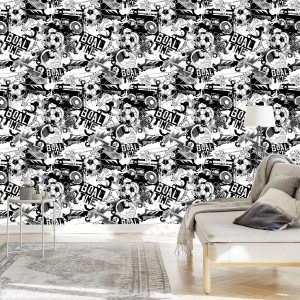 Papier Peint Balles, Haut-Parleurs Et Baskets – Image 3
