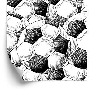 Papier Peint Ballons De Football Esquissés – Image 2