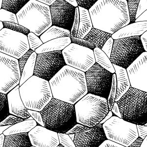 Papier Peint Ballons De Football Esquissés – Image 1