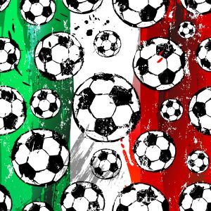 Papier Peint Boules Sur Fond De Couleurs Italiennes – Image 1