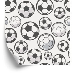 Papier Peint Ballons De Football Esquissés – Image 2