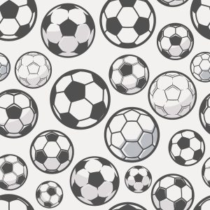Papier Peint Ballons De Football Esquissés – Image 1