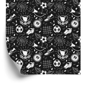Papier Peint Croquis De Ballon De Football – Image 2