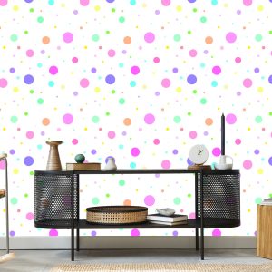 Papier Peint Pois Aux Couleurs Pastel – Image 5