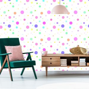 Papier Peint Pois Aux Couleurs Pastel – Image 6