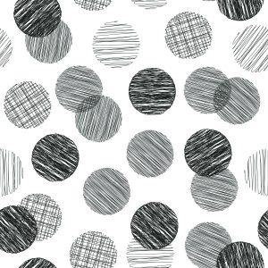 Papier Peint Gros Pois Gris Dessinés À La Main – Image 1
