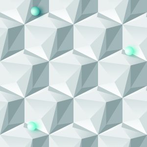 Papier Peint Thème Géométrique - Effet 3D – Image 1