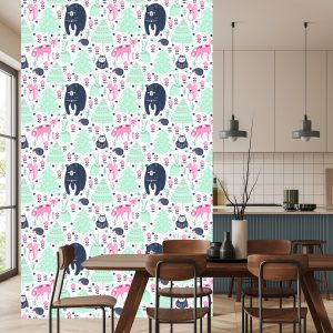 Papier Peint Pour Les Enfants - Animaux De La Forêt – Image 4