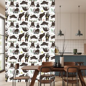 Papier Peint Pour Les Enfants - Paresseux Endormis – Image 4