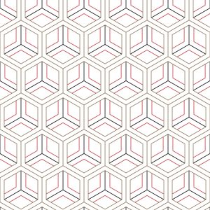 Papier Peint Ornement Géométrique Moderne - Effet 3D – Image 1