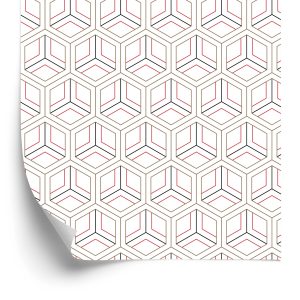 Papier Peint Ornement Géométrique Moderne - Effet 3D – Image 2