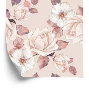 Papier Peint Fleurs Délicates Aux Couleurs Pastel – Image 2