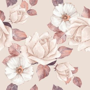 Papier Peint Fleurs Délicates Aux Couleurs Pastel – Image 1