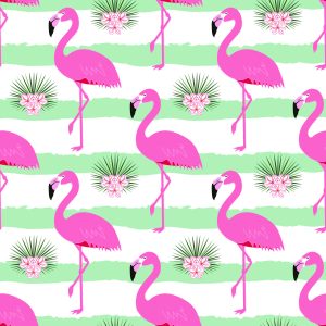 Papier Peint Pour Les Enfants - Flamants Roses – Image 1