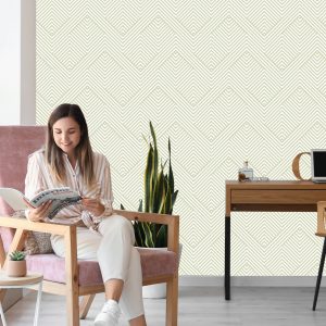 Papier Peint Motif Géométrique Moderne – Image 7