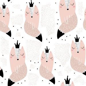 Papier Peint Pour Les Enfants - Princesse Renard – Image 1