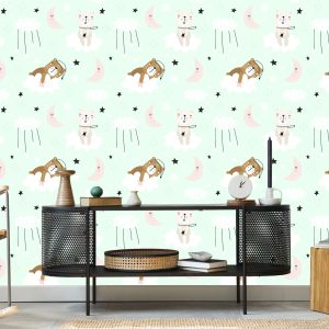 Papier Peint Pour Les Enfants - Ours Endormis – Image 5