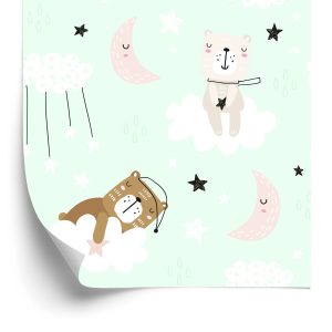 Papier Peint Pour Les Enfants - Ours Endormis – Image 2