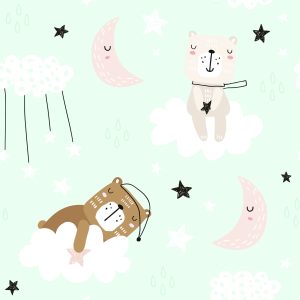 Papier Peint Pour Les Enfants - Ours Endormis – Image 1