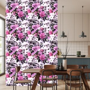 Papier Peint Fleurs - Roses Et Pivoines – Image 4