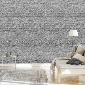 Papier Peint Mur De Briques Grises – Image 3