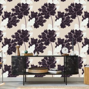 Papier Peint Belles Fleurs Abstraites – Image 5