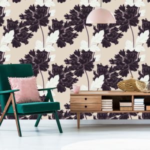 Papier Peint Belles Fleurs Abstraites – Image 6