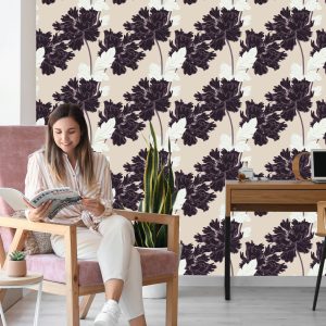Papier Peint Belles Fleurs Abstraites – Image 7