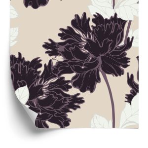 Papier Peint Belles Fleurs Abstraites – Image 2