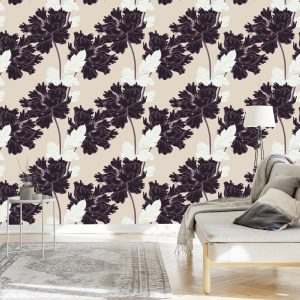 Papier Peint Belles Fleurs Abstraites – Image 3