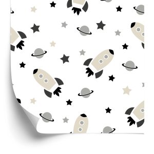 Papier Peint Cosmos Planet Stars Pour Chambre D'enfant – Image 2
