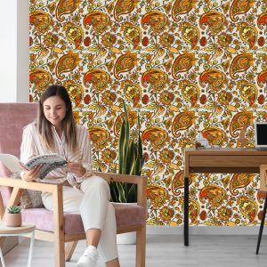 Papier Peint Beau Motif Cachemire – Image 7