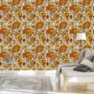 Papier Peint Beau Motif Cachemire – Image 3