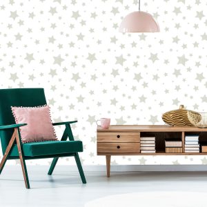 Papier Peint Pour Les Enfants - Jolies Étoiles Brillantes – Image 6